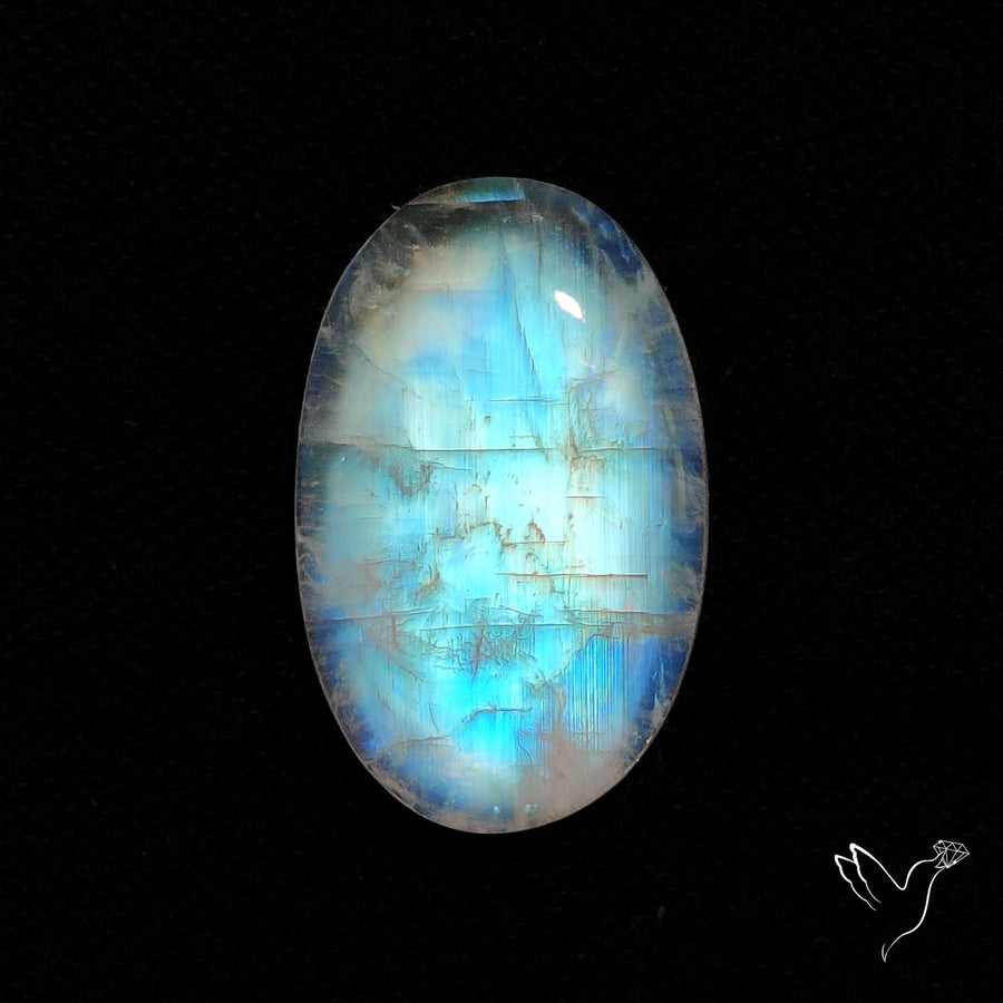 Rainbow Moonstone Cabochon