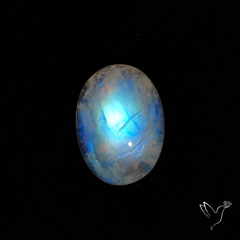 Rainbow Moonstone Cabochon