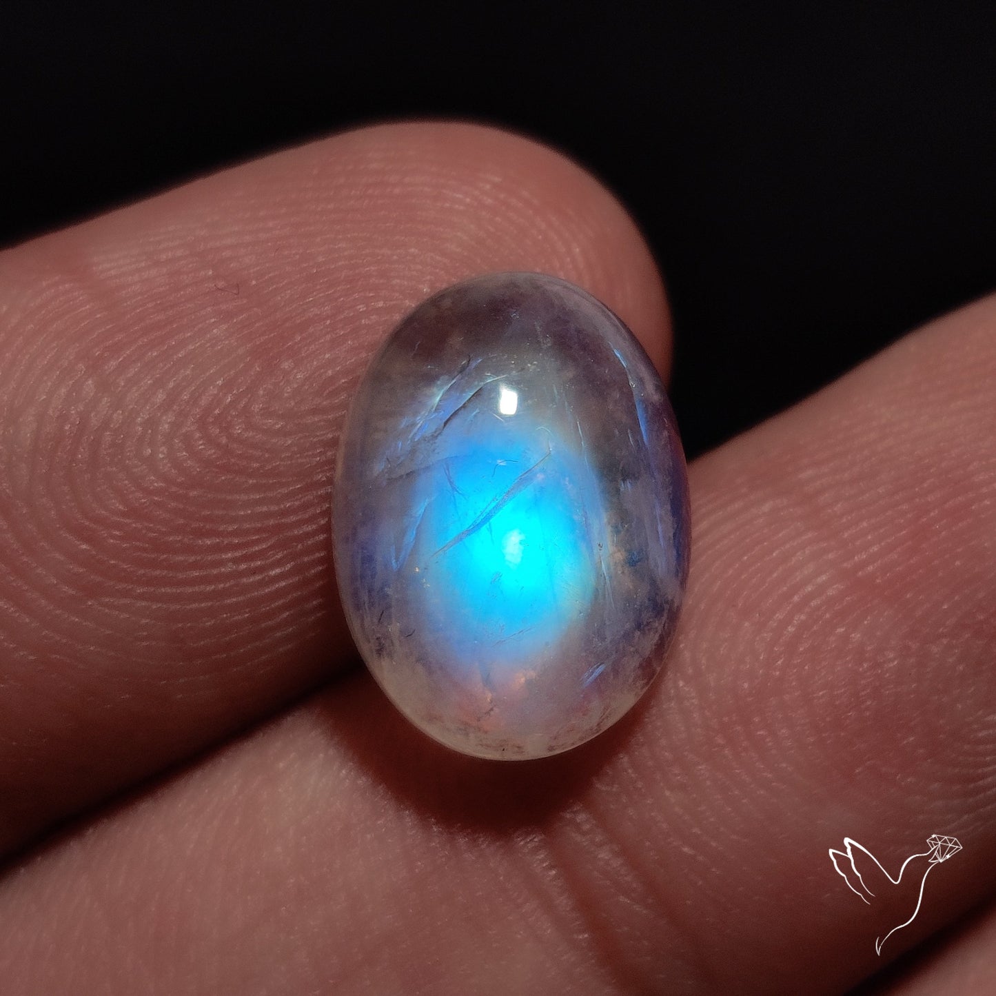 Rainbow Moonstone Cabochon