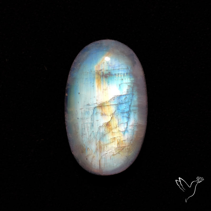 Rainbow Moonstone Cabochon