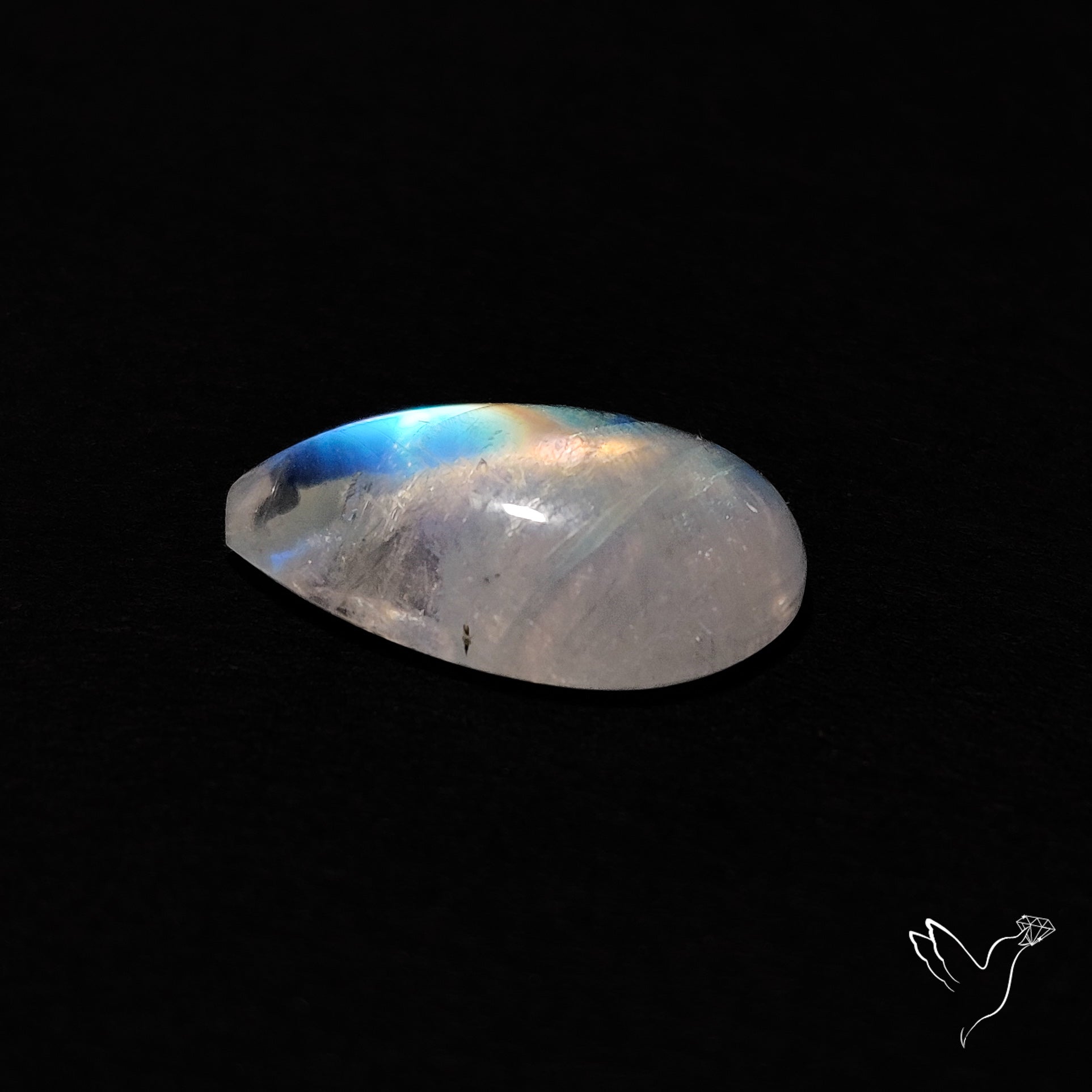 Rainbow Moonstone Cabochon