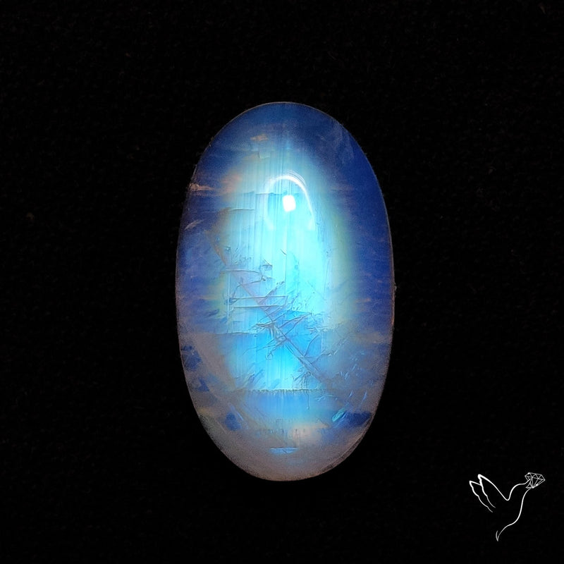 Rainbow Moonstone Cabochon