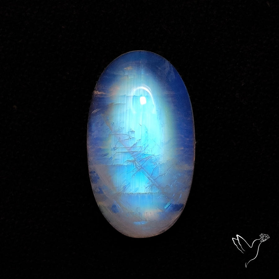 Rainbow Moonstone Cabochon