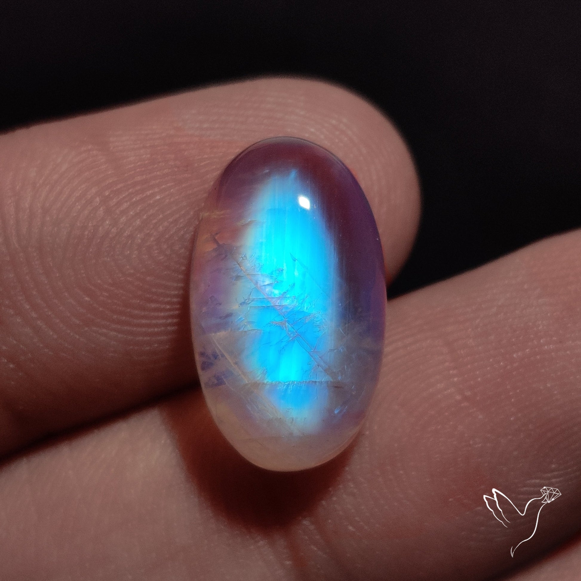 Rainbow Moonstone Cabochon