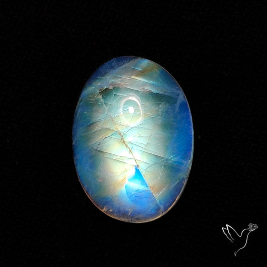 Rainbow Moonstone Cabochon