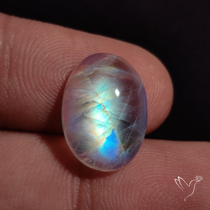 Rainbow Moonstone Cabochon