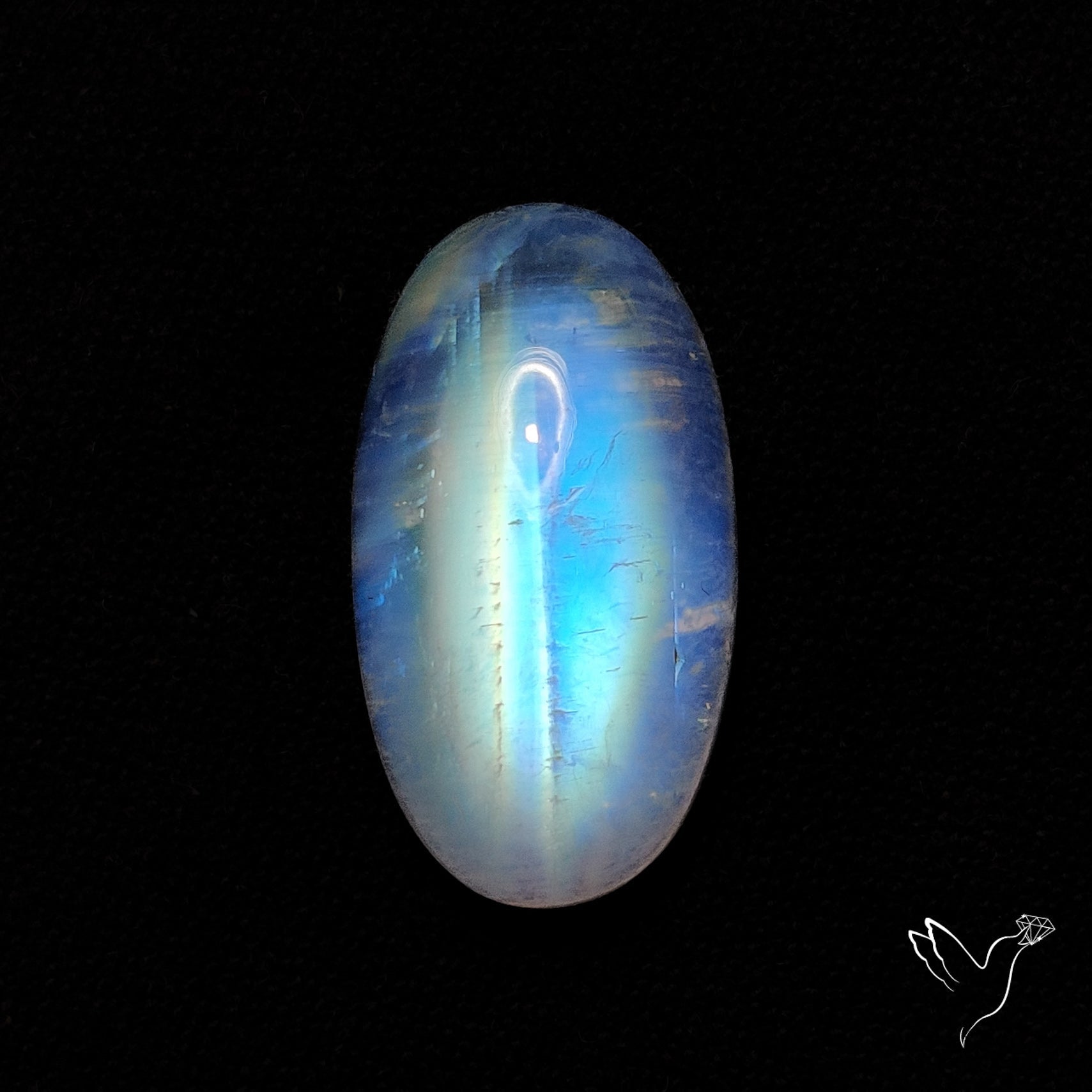 Rainbow Moonstone Cabochon
