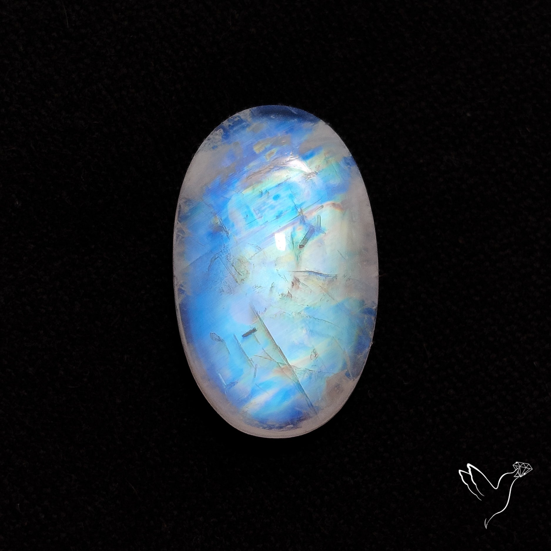 Rainbow Moonstone Cabochon