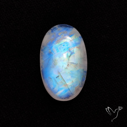 Rainbow Moonstone Cabochon