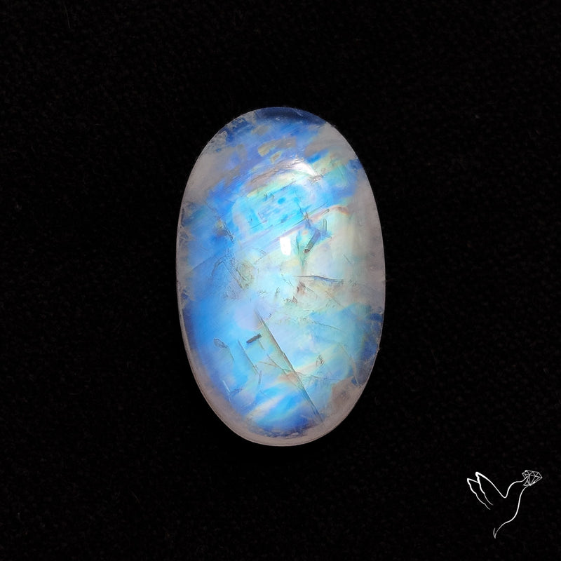 Rainbow Moonstone Cabochon