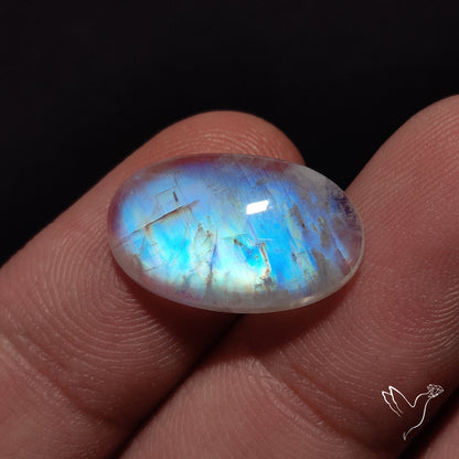 Rainbow Moonstone Cabochon