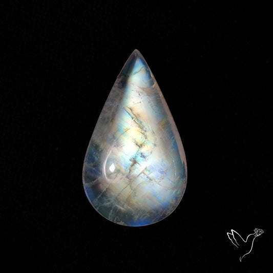Rainbow Moonstone Cabochon