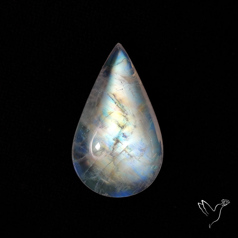 Rainbow Moonstone Cabochon