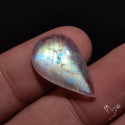Rainbow Moonstone Cabochon