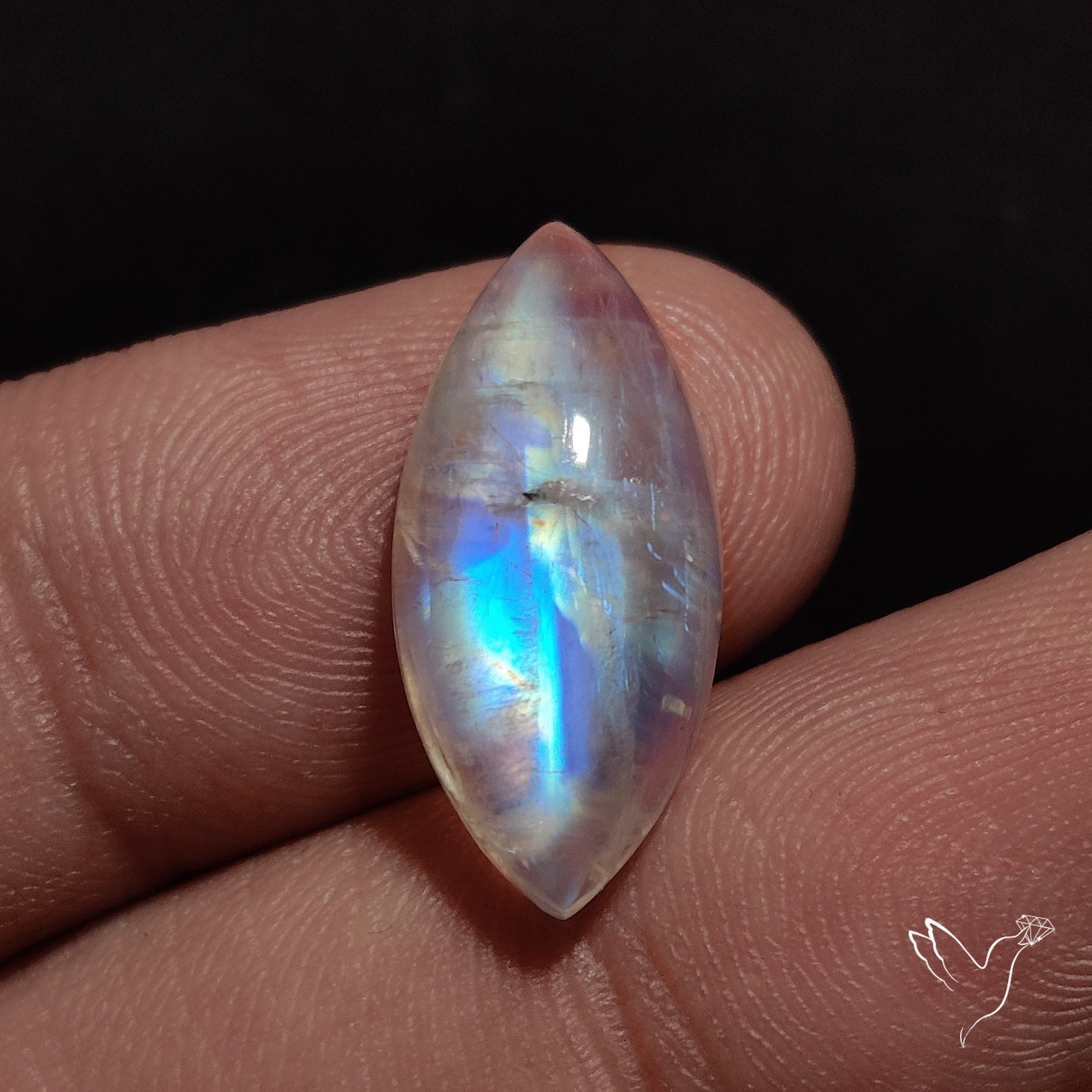 Rainbow Moonstone Cabochon