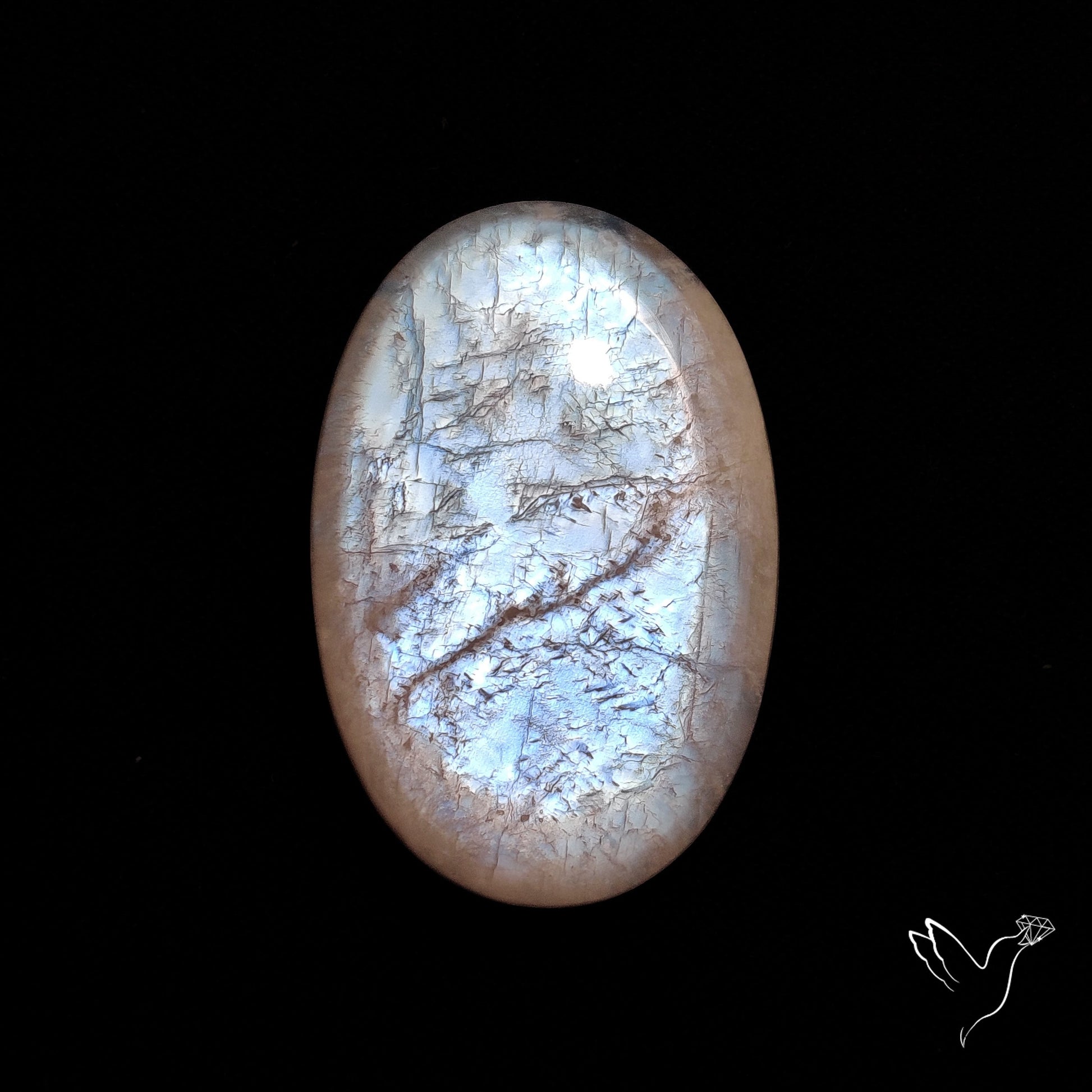 Russian Belomorite Moonstone Cabochon