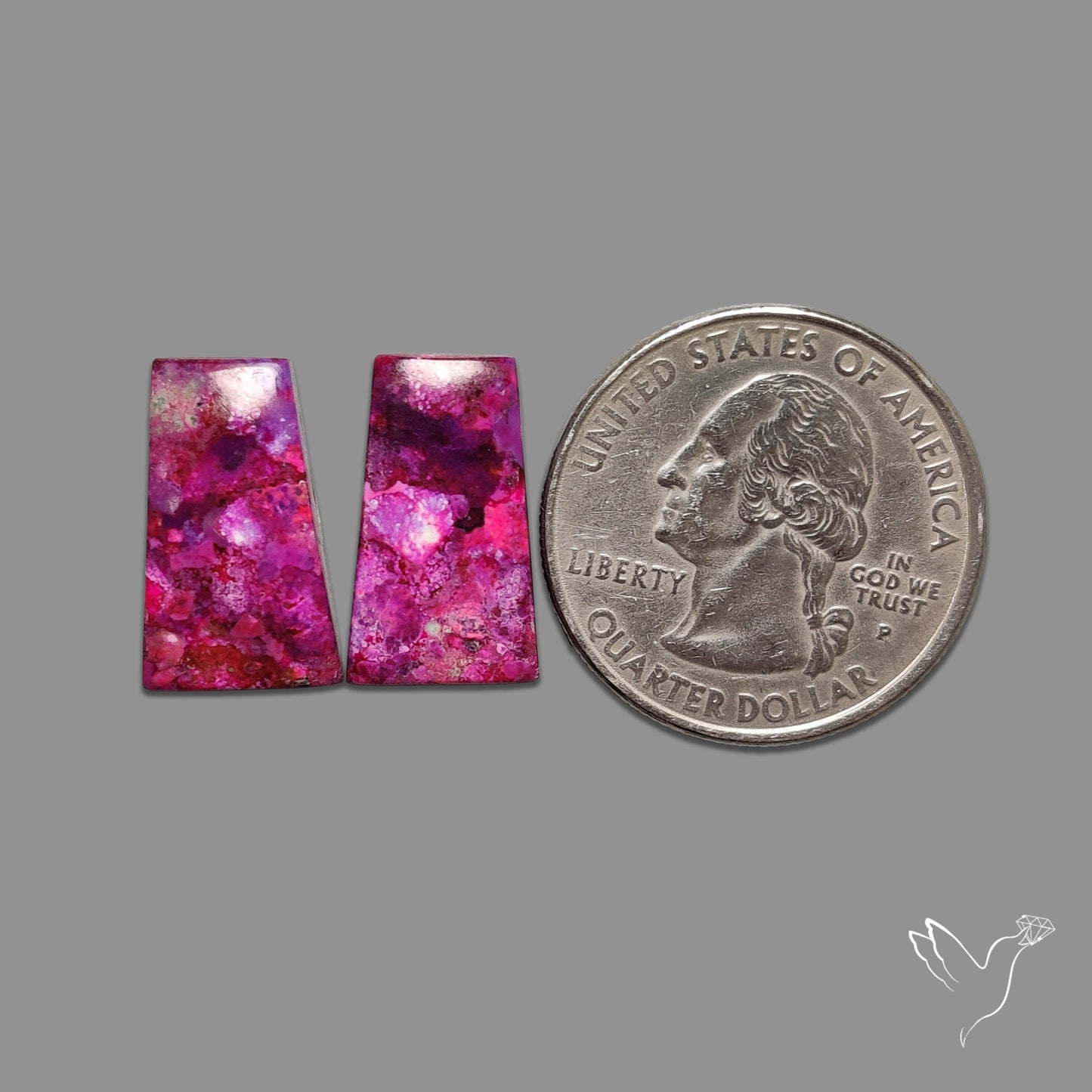 Purple Mohave Turquoise Pair