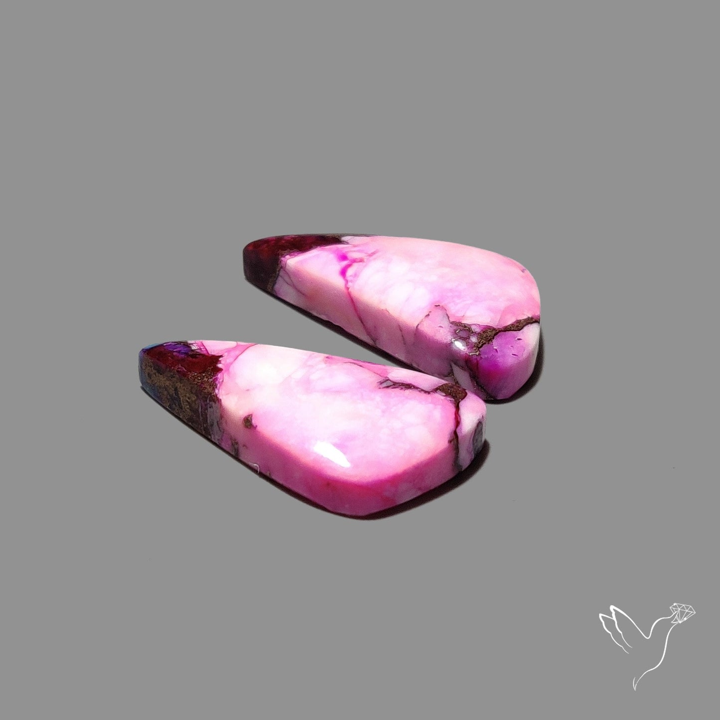 Purple Mohave Turquoise Pair