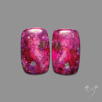 Purple Mohave Turquoise Pair