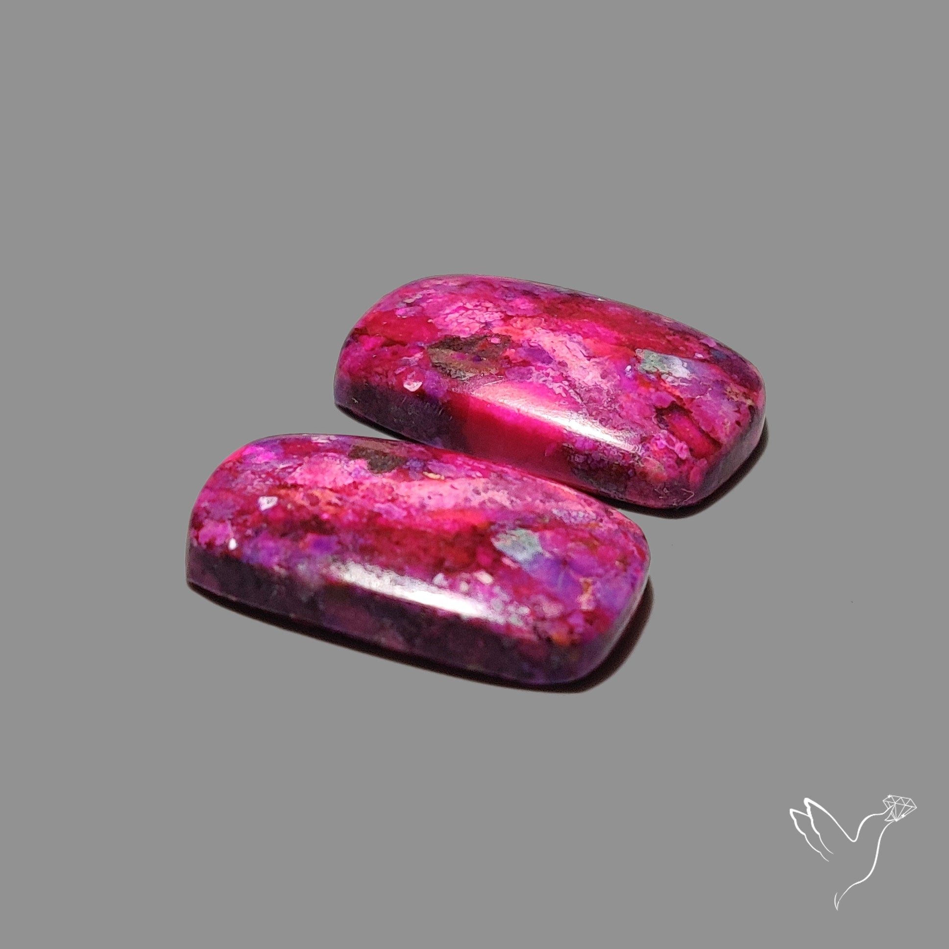 Purple Mohave Turquoise Pair