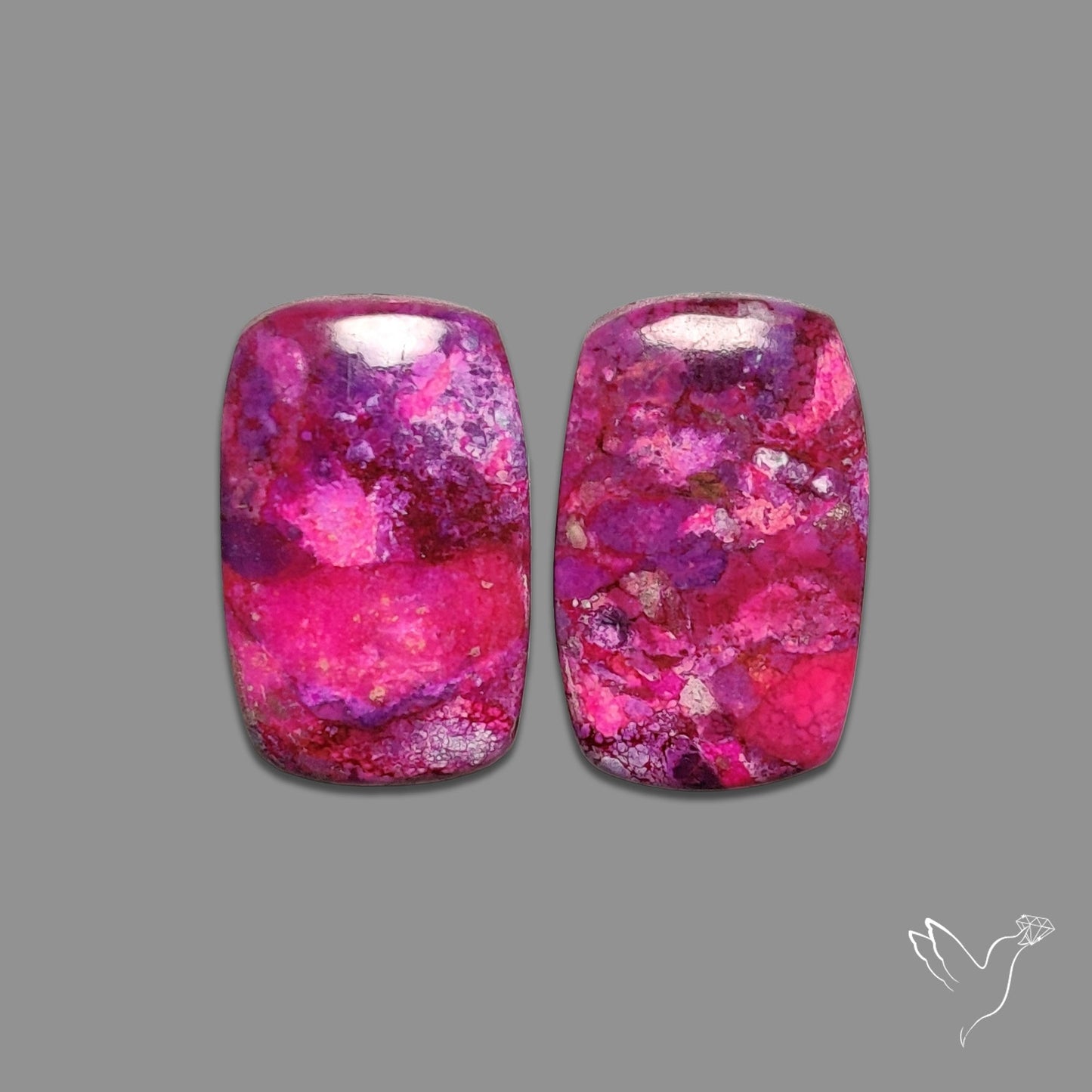 Purple Mohave Turquoise Pair