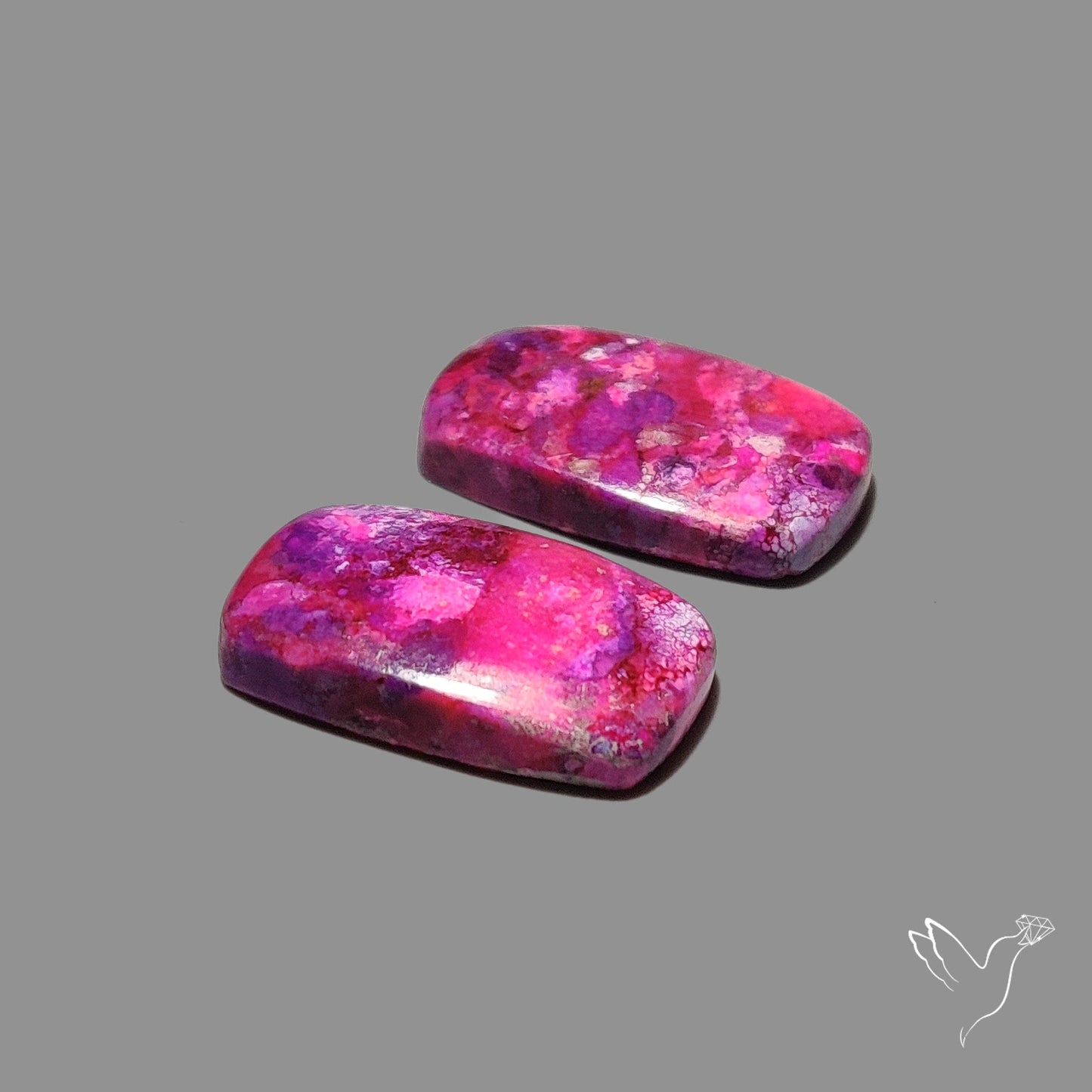 Purple Mohave Turquoise Pair