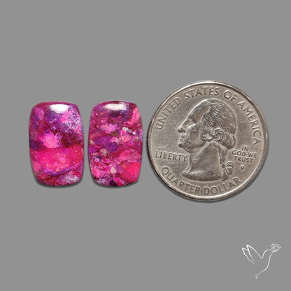 Purple Mohave Turquoise Pair