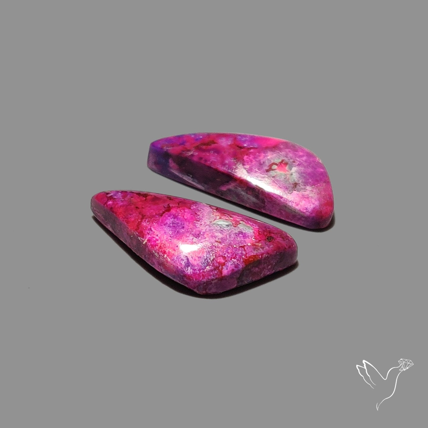 Purple Mohave Turquoise Pair