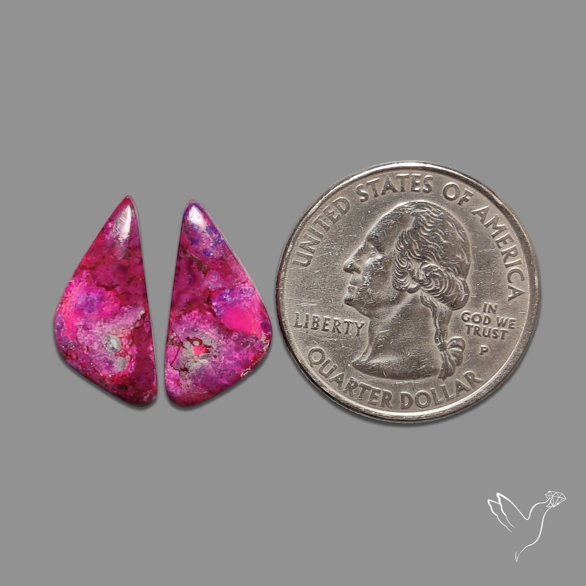 Purple Mohave Turquoise Pair