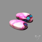 Purple Mohave Turquoise Pair
