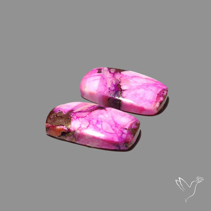 Purple Mohave Turquoise Pair