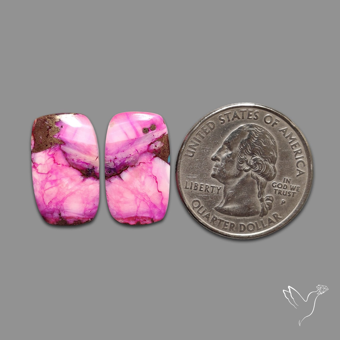 Purple Mohave Turquoise Pair