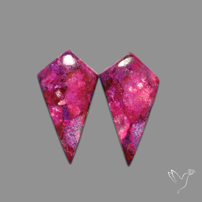 Purple Mohave Turquoise Pair