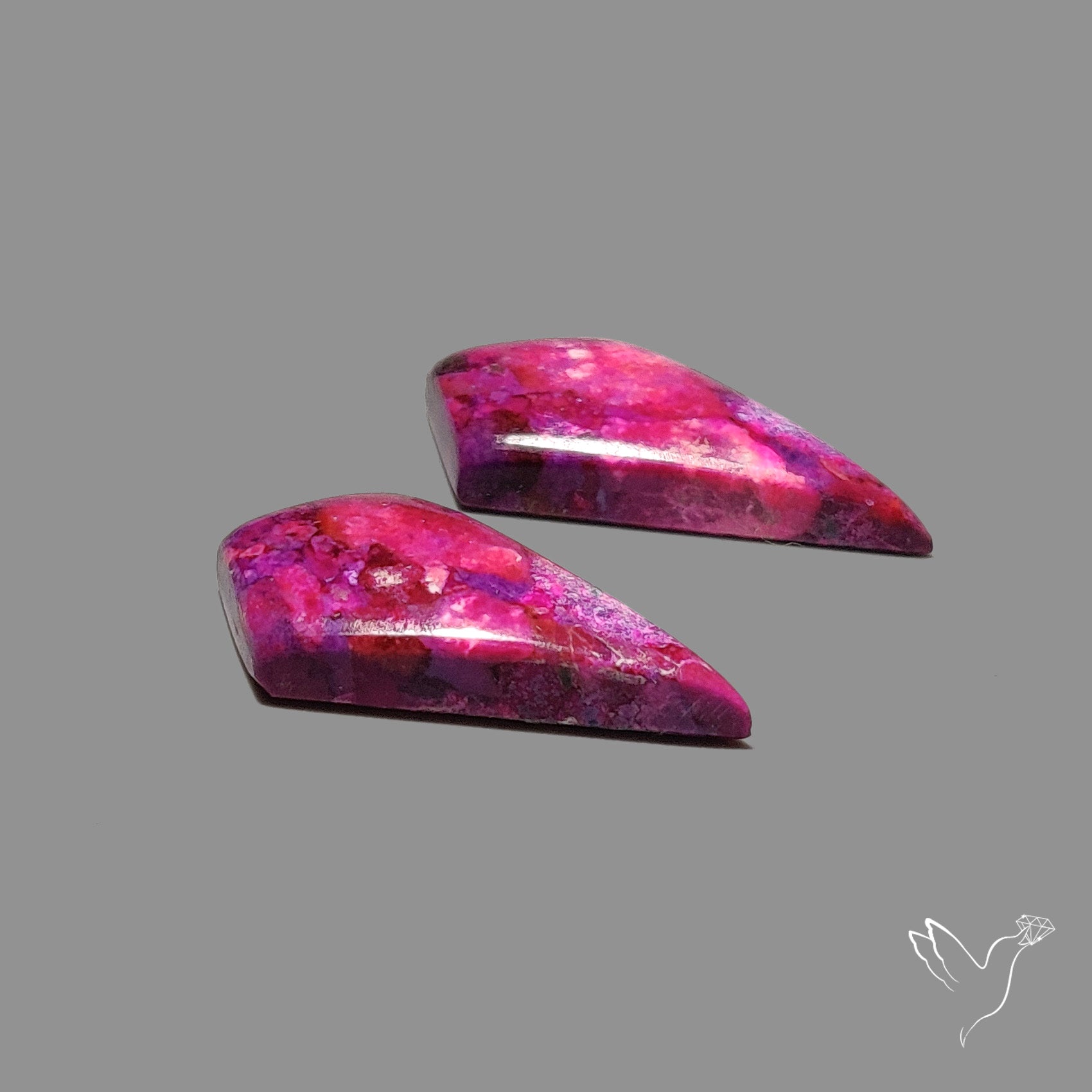 Purple Mohave Turquoise Pair