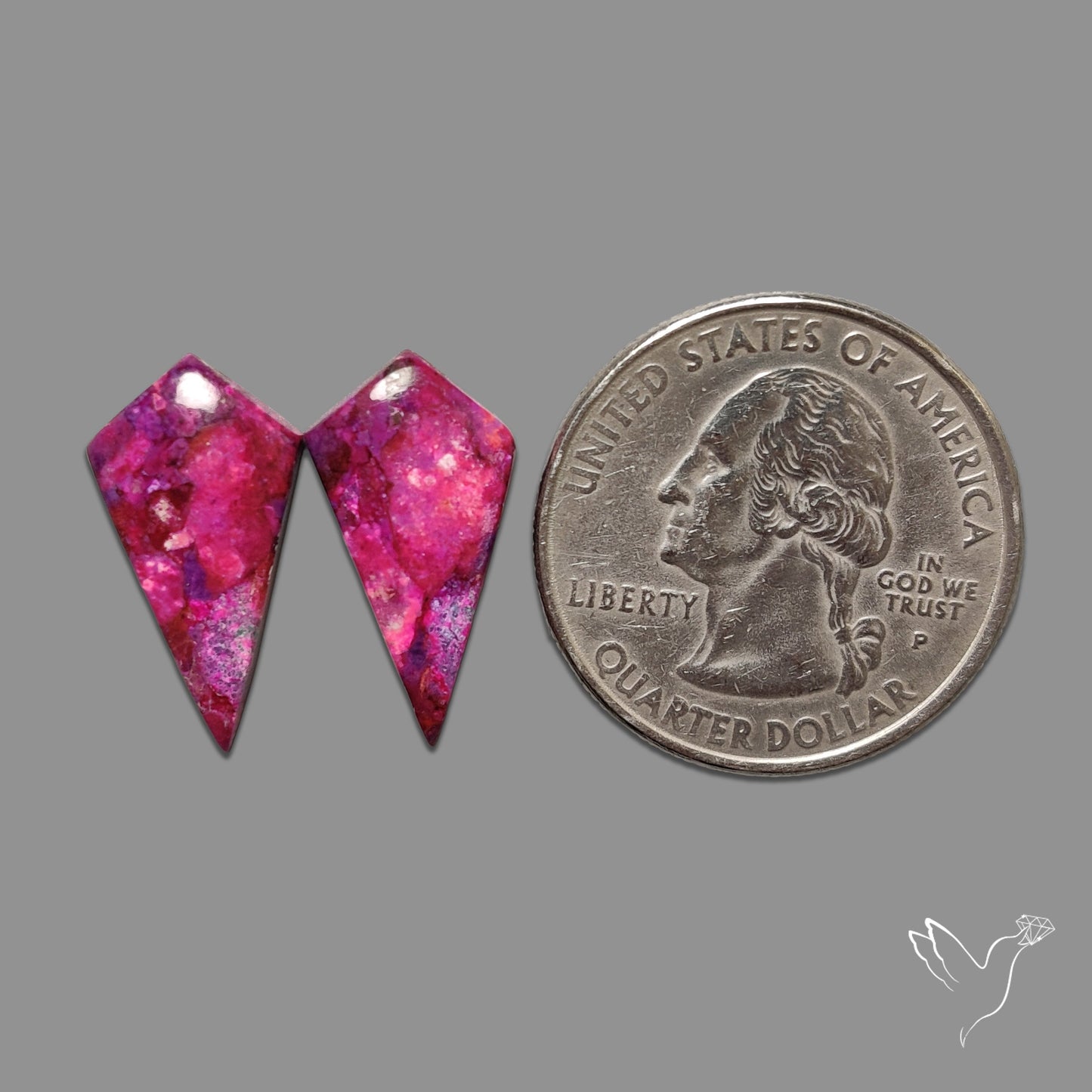 Purple Mohave Turquoise Pair