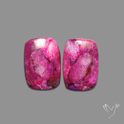 Purple Mohave Turquoise Pair