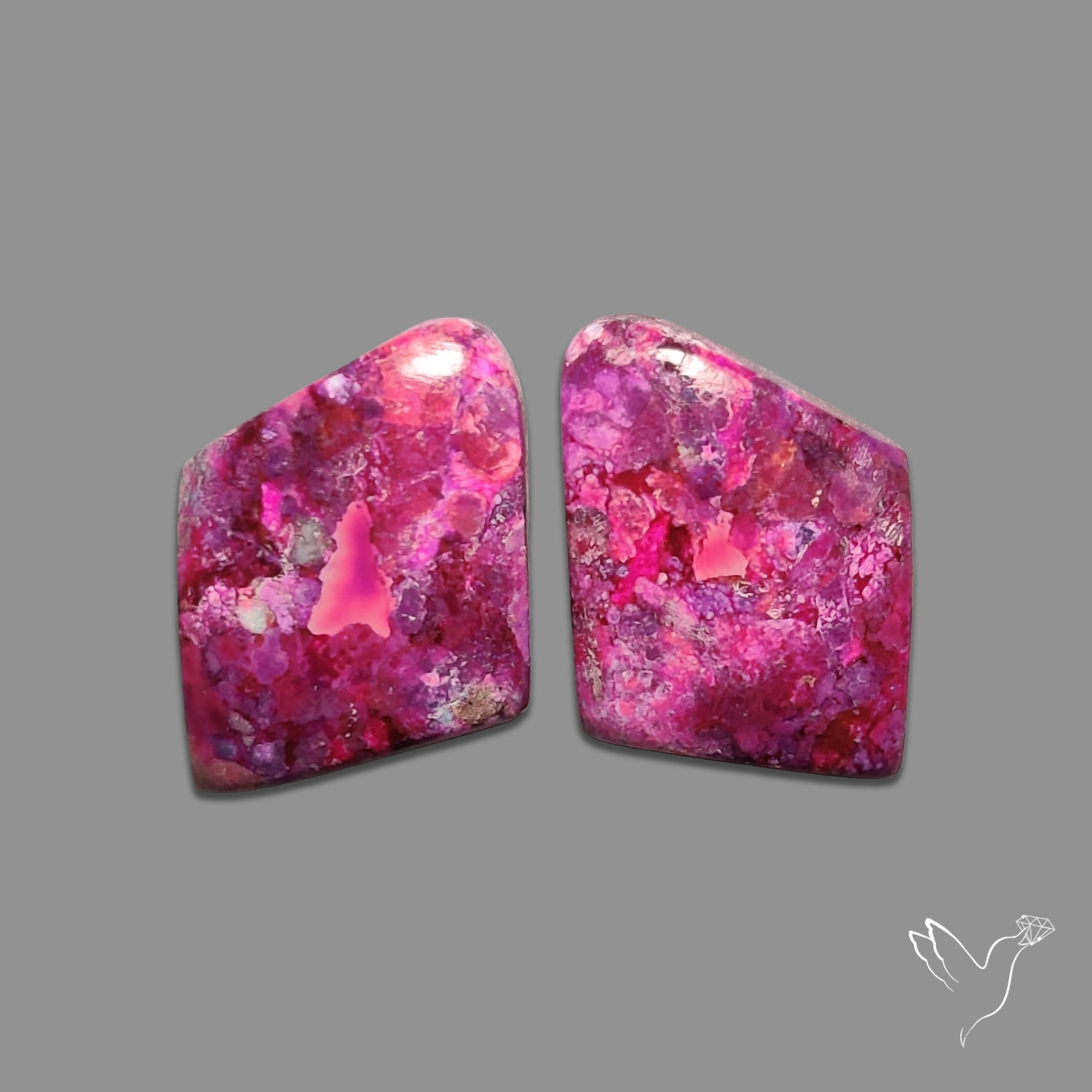 Purple Mohave Turquoise Pair