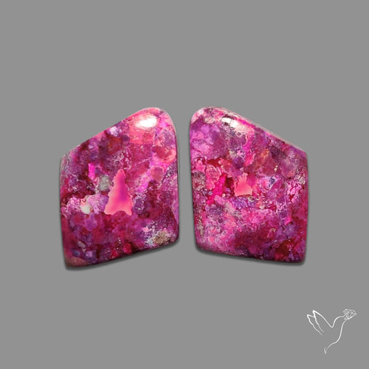 Purple Mohave Turquoise Pair