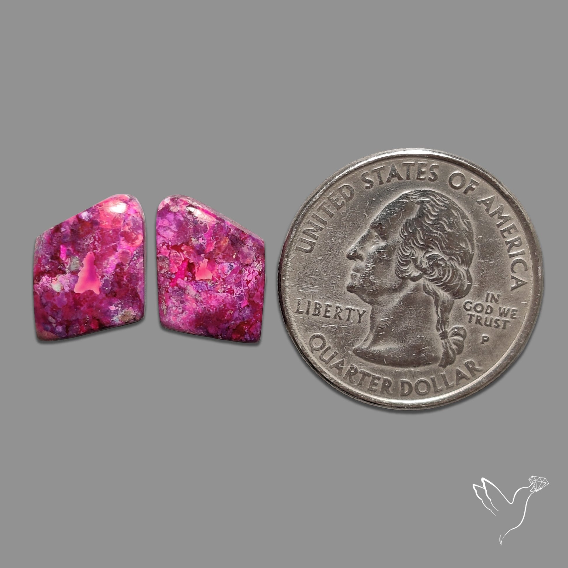 Purple Mohave Turquoise Pair