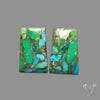 Green Mohave Turquoise Pair