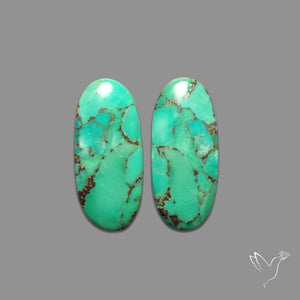 Green Mohave Turquoise Pair