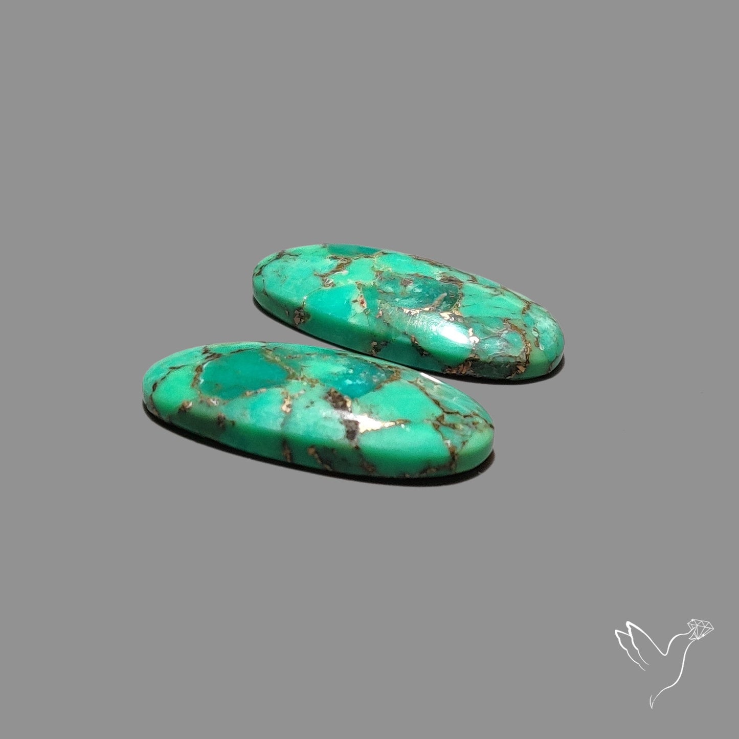 Green Mohave Turquoise Pair