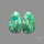 Green Mohave Turquoise Pair
