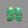 Green Mohave Turquoise Pair