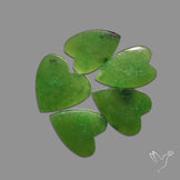 Nephrite Jade Hearts Lot