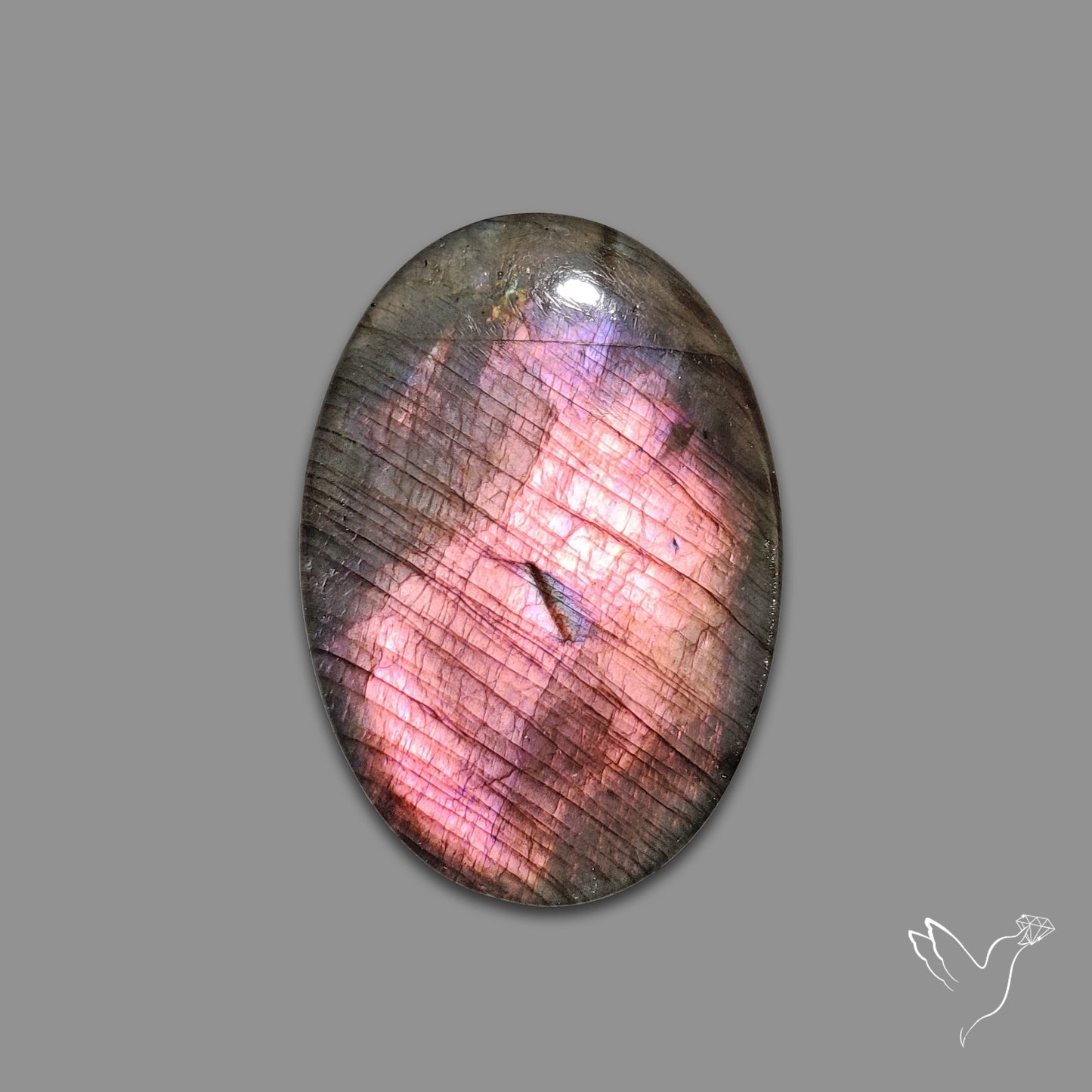 Finland Spectrolite Rainbow Purple Sheen Cabochon