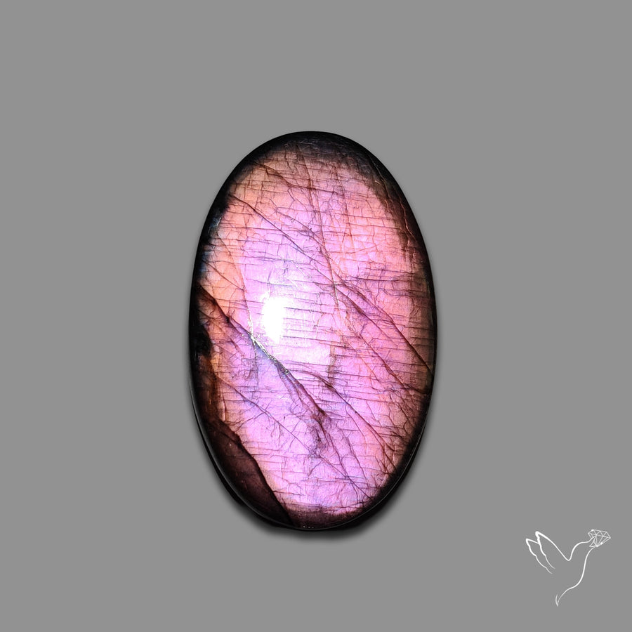Finland Spectrolite Rainbow Purple Sheen Cabochon