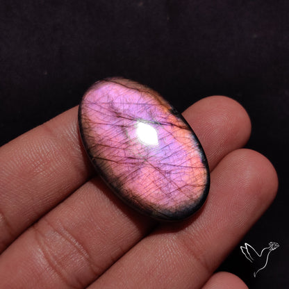 Finland Spectrolite Rainbow Purple Sheen Cabochon