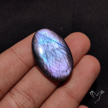 Finland Spectrolite Rainbow Purple Sheen Cabochon