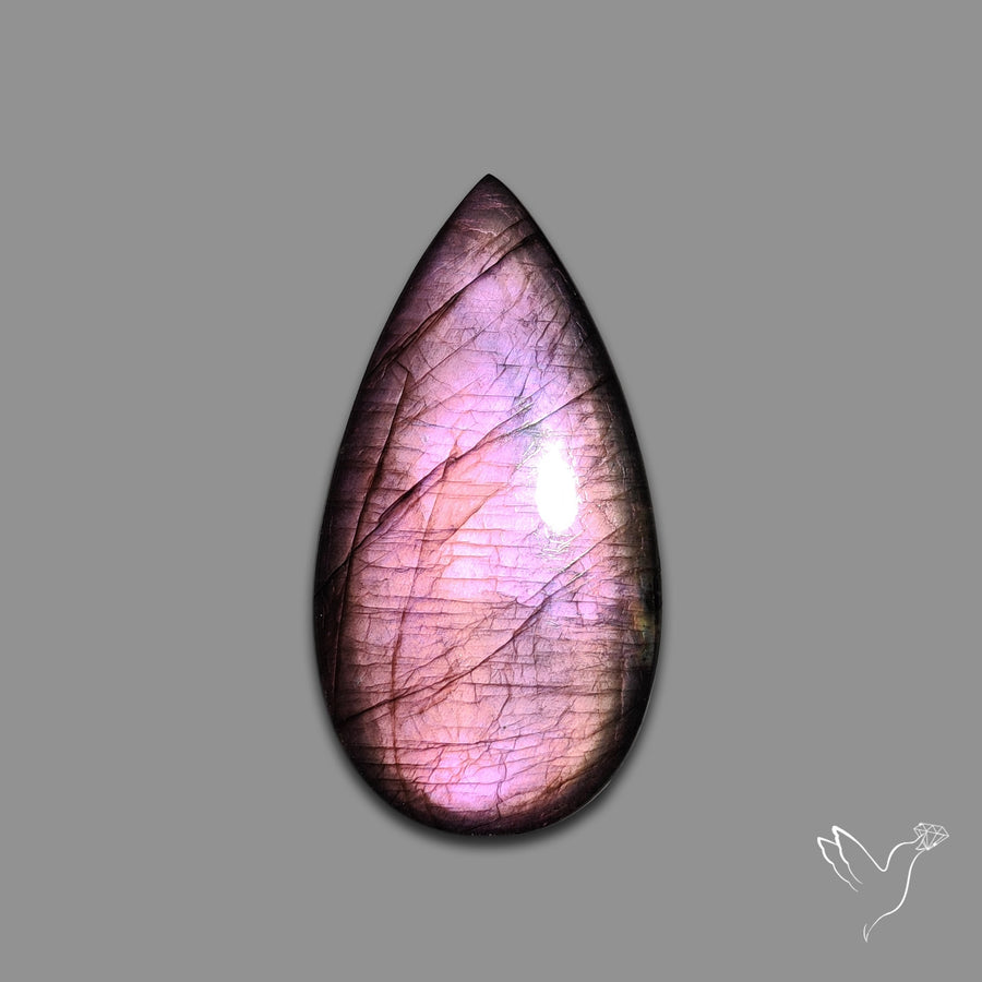 Finland Spectrolite Rainbow Purple Sheen Cabochon